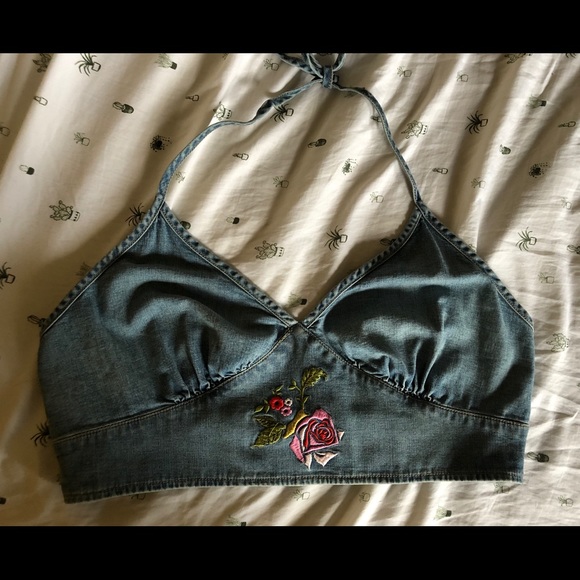 Y2K Guess Denim Halter - Picture 1 of 4
